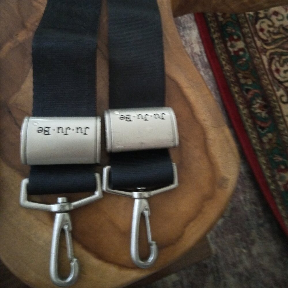 Jujube Be Connected stroller clips- Silver hardware.